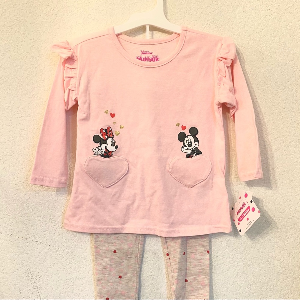 NWT Minnie long sleeve and leggings set